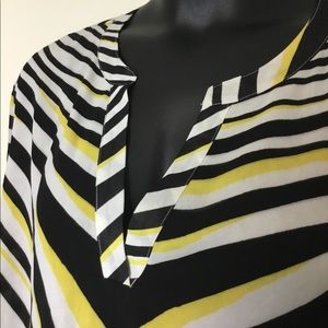 NWT Ashley Stewart Zebra Print High/Low Top Sz 26